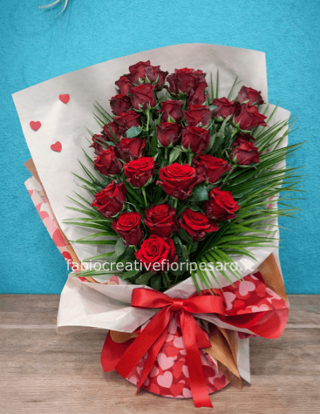 bouquet fascio rose