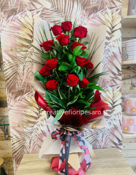 bouquet fascio rose