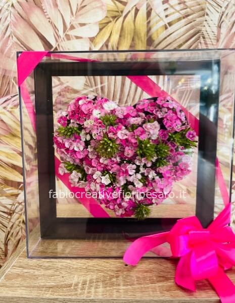 cuore fiorito in cornice edizione speciale